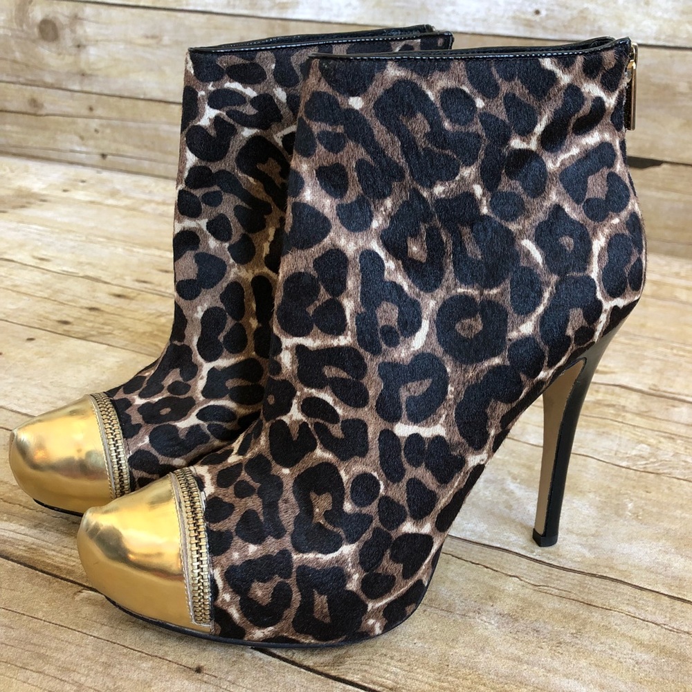 Michael Kors Cheetah Calf Hair Cynthia Booties